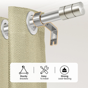 Barra de Cortina Metálica de Estilo Moderno Recomendada por la Fábrica, Decoración Sencilla para Ventanas de Cocina y Hogar - Product Image 3