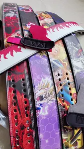 2023 Hot-selling Custom Design Anime Lever Belts For Fitness 13 Mm Fitness Cowhide Weight-lifting Belts With Anime Printing