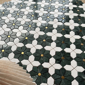 Mosaico <span class=keywords><strong>de</strong></span> Mármol <span class=keywords><strong>de</strong></span> Diseño Floral Retro para Piso <span class=keywords><strong>de</strong></span> Cocina y Baño, Mosaico <span class=keywords><strong>de</strong></span> Piedra <span class=keywords><strong>de</strong></span> Mármol <span class=keywords><strong>de</strong></span> 10 mm, Fabricación OEM - Product Image 3