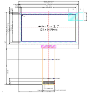 <span class=keywords><strong>2</strong></span>.42インチOLEDディスプレイ 128x64ピクセル 白青黄緑カラー 小型OLEDスクリーン 24ピン SSD1309 4線式SPI I2C PMOLEDパネル - Product Image 5