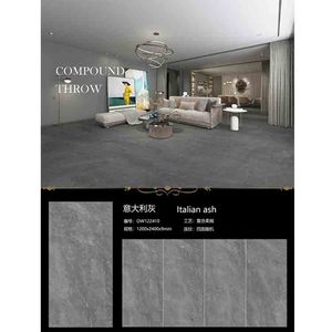 YD đá phong cách Bắc Âu ý grey phiến đá cẩm thạch nhân tạo 9mm thiêu kết đá gạch - Product Image 2