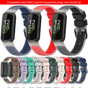 <span class=keywords><strong>Bracelet</strong></span> transparent en silicone souple pour <span class=keywords><strong>Fitbit</strong></span> <span class=keywords><strong>Inspire</strong></span> <span class=keywords><strong>3</strong></span> <span class=keywords><strong>Bracelet</strong></span> de montre intelligente pour <span class=keywords><strong>Fitbit</strong></span> Inspire3 <span class=keywords><strong>Bracelet</strong></span> de montre de remplacement - Product Image 2