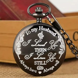 Disponibile: Orologio da Tasca al Quarzo Antico Inciso per il <span class=keywords><strong>Mio</strong></span> <span class=keywords><strong>Marito</strong></span>, con Ciondolo e Cassa in Lega - Product Image 2