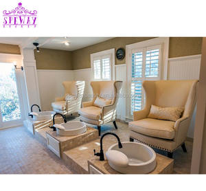 Speway beauté usine de vente directe Spa pédicure bain de pieds <span class=keywords><strong>pas</strong></span> <span class=keywords><strong>cher</strong></span> utilisé salon court dossier pédicure chaise avec bassin en céramique blanche - Product Image 3