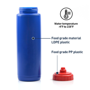 Bouteille d'eau pliable sans BPA avec logo personnalisé, tasse compressible de qualité alimentaire, <span class=keywords><strong>pour</strong></span> vélo, sports actifs, cyclisme - Product Image 3