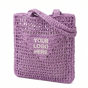 <span class=keywords><strong>Sac</strong></span> fourre-tout en paille tressé à la <span class=keywords><strong>main</strong></span> SHINY tendance, <span class=keywords><strong>sac</strong></span> de plage au crochet avec logo personnalisé, <span class=keywords><strong>sac</strong></span> de shopping ajouré en maille pour les vacances d'été - Product Image 1