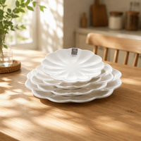 Services de vaisselle en mélamine 100% plastique pour mariage, assiettes de présentation en plastique pour mariage
