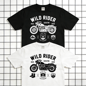 Camisetas de Verano para Hombre 100% Algodón, Tejidas, con Impresión Digital, Lisas, Personalizadas OEM, Impresión DTG, Camisetas Blancas para Hombre - Product Image 3