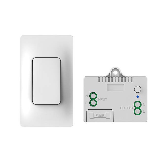 RF433 Wireless Switch Self Powered Without Battery 100m Remote Control Wall Light Switch Household Waterproof Switch