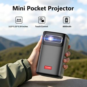 โปรเจคเตอร์พกพา DLP ปรับคีย์สโตนอัตโนมัติ โปรเจคเตอร์อัจฉริยะ รองรับ <span class=keywords><strong>Netflix</strong></span> <span class=keywords><strong>4K</strong></span> รีโมทสั่งงานด้วยเสียง Google แบตเตอรี่ในตัว เหมาะสำหรับห้องนอน - Product Image 2