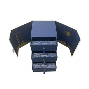 Marque personnalisée En Carton de Luxe Grand Deux Portes Style Mooncake Mariage Coffrets Cadeaux De Noël - Product Image 2