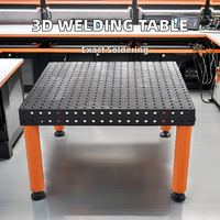 Table de soudage 3D en fonte de précision, robuste et résistante à l'usure, avec pinces et dispositifs de fixation pour l'industrie