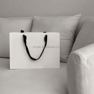 Bolsa de Papel Blanca de Lujo, Ecológica, Aséptica, con Asa, para Compras en Supermercados, Material de Grado Alimenticio, con Logotipo Personalizado - Product Image 3