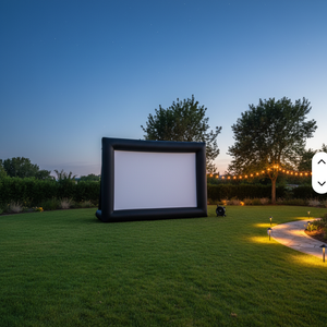 Entrega Rápida, Pantalla Inflable para Proyector de 20 Pies, Impermeable, de Oxford/PVC, Ligera, para Exteriores, Fácil de Instalar, para Cine, TV y <span class=keywords><strong>Películas</strong></span> - Product Image 1
