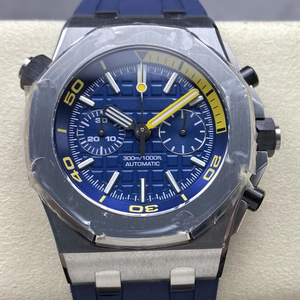 Reloj Mecánico de Lujo, Super Calidad, Resistente al Agua, 42mm, Fábrica MS, Movimiento ETA 3124, Diver 26703, Multifunción, Cronógrafo, Azul - Product Image 1