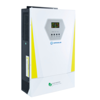 Convertisseur solaire hybride 3000W-6200W monophasé 48VDC Batterie 120-500VDC MPPT 220-240VAC Onde sinusoïdale pure