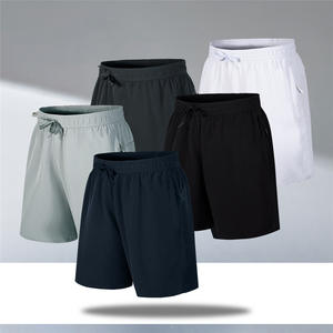 Pantalons de sport décontractés amples à cinq points à séchage rapide pour hommes, <span class=keywords><strong>shorts</strong></span> de plage minces en soie glacée transfrontalière pour hommes - Product Image 2