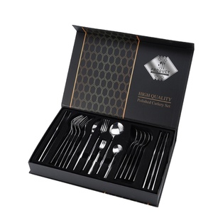 Juego <span class=keywords><strong>de</strong></span> Cubiertos Modernos <span class=keywords><strong>de</strong></span> Estilo Europeo en Caja <span class=keywords><strong>de</strong></span> Regalo Magnética, Cubertería <span class=keywords><strong>de</strong></span> <span class=keywords><strong>Acero</strong></span> <span class=keywords><strong>Inoxidable</strong></span> <span class=keywords><strong>de</strong></span> Lujo para Regalos, Venta al Por Mayor - Product Image 2