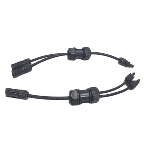 Connecteur solaire mâle à femelle, câble solaire 4 mm2 personnalisé, prise de branche Y, connecteur PV solaire 2 à 1 - Product Image 1