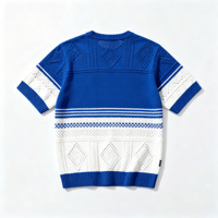 Pull tricoté personnalisé pour homme, motif jacquard, avec détails torsadés
