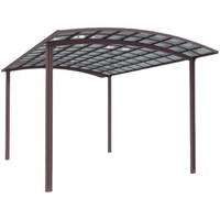 Abri de voiture en aluminium double pour parking – Auvent de protection métallique pour voitures