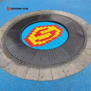 <span class=keywords><strong>Trampoline</strong></span> d'extérieur sans filet de sécurité <span class=keywords><strong>Trampoline</strong></span> sautant enterré dans le sol pour parc public - Product Image 4