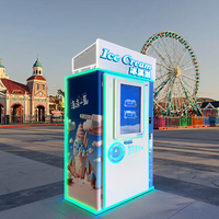 Distributeur automatique de crème glacée de robot de plage à écran tactile haut de gamme