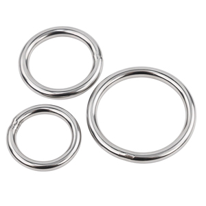 10 pièces 5*40 5*45 5*50mm 304 anneau en <span class=keywords><strong>acier</strong></span> inoxydable soudé joint torique solide cercle hamac anneau de connexion - Product Image 4