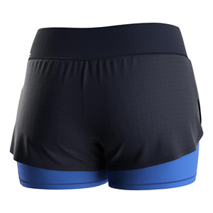 Pantalones Cortos de Entrenamiento para Maratón para Mujer, con Bolsillo Integrado, Corte Curvo Cruzado, para Entrenamiento de Bootcamp - Product Image 2