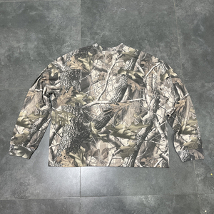 스트리트웨어 사용자 정의 남성용 면 대형 Dtg 인쇄 그래픽 티셔츠 카모 위장 티셔츠 긴 소매 티셔츠 남자 - Product Image 2