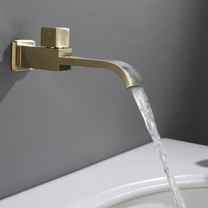 New Design Chrome 180 Degree Brass Spout Single Handle Ceramic Rain <b>Spray</b> Patterns Wall-<b>Mounted</b> HD-390 Brass Spout - Product Image 1
