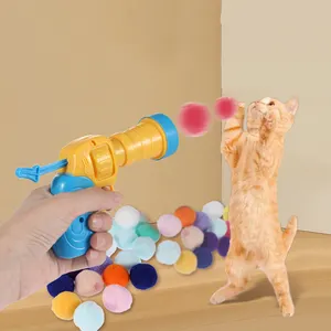 मजेदार प्लास्टिक बिल्ली खिलौना बंदूक के साथ मजेदार प्लास्टिक बिल्ली बिल्ली बिल्ली के लिए खिलौने