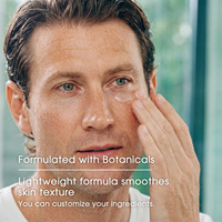 Crema Suave para el Contorno de Ojos para Hombre con Efecto Iluminador, Fórmula Botánica de Rápida Absorción, Textura de Piel Suave y Lisa, Cuidado Diario