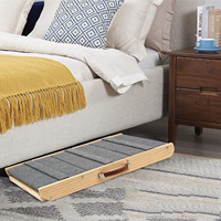 Rampe d'intérieur pour animaux de compagnie, canapé, escalier pliable en bois, rampe pour chien, antidérapant, réglable, portable, pour petits chiens, échelle d'escalade