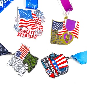 Oneway Medal Manufacturer Cheap Wholesale 3D Metal Award Marathon Running Usa Honor Sports Medal Custom Trophies and Medals - Product Image 5