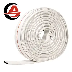 Guangmin High Quality 2 Inch Fire Hose Rubber Lining Canvas Fire Hose Pipe With 10 Bar