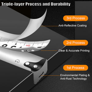 شريط قياس فولاذي قابل للسحب عالي الدقة بطول 5 أمتار، أدوات قياس متعددة الاستخدامات قابلة للتخصيص - Product Image 6