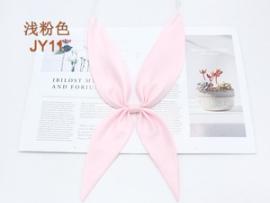 Nœud papillon uni en soie pour femme, style Goldfish Knot, sans triangle, pour uniforme JK - Product Image 6