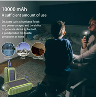 Power Bank portabel USB ganda, pengisi daya matahari 10W untuk berkemah dengan fitur tahan air Antarmuka Input USB mikro