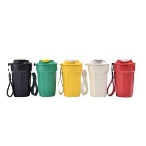 แก้วกาแฟแบบพกพา ทนทาน ขายส่ง แก้วกาแฟสแตนเลสสองชั้น เก็บอุณหภูมิ - Product Image 6