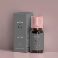 Boîtes à cosmétiques personnalisées à Double face 30ml, flacon compte-gouttes d'huile essentielle en verre, boîte en papier avec Logo