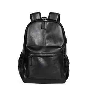 PU Leather Backpack for Men Laptop Backpack School Travel College Book bag Computer China Wholesales