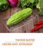 Biopartner Jetable PP Supermarché PET Plateau De Viande Volaille Aliments Congelés Plateaux Frais Boîte D'emballage Blister