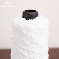 White Popcorn Fancy Yarn Knop Novelty Yarn Fluffy Textured Yarn for Knitting Crochet Sweater Shawl Home Textile