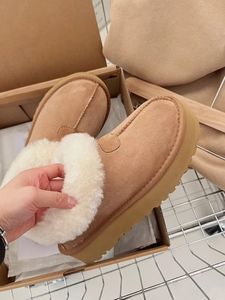 Botas de Nieve para Mujer, Clásicas, Cálidas y a la Moda, con Suela Gruesa, Forro de Felpa Corta, Impermeables, Antideslizantes y Transpirables, Venta al Por Mayor - Product Image 1