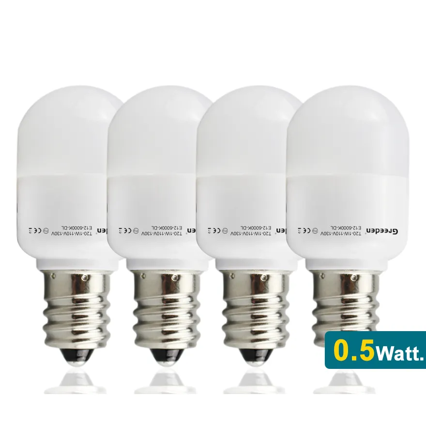 Greeden lampu LED kulkas cahaya garam malam, C7 T20 dapat diredupkan, filamen led E12 E14 G9 dasar Mini 0.5W