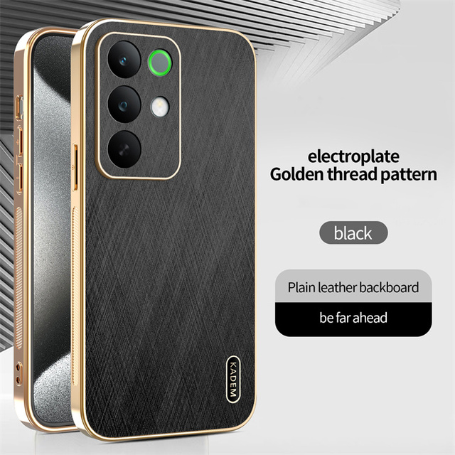 Lichicase Fashion Style Plain Backplate Electroplated Buttons Phone Housings for Realme 15X C85 Narzo 90X Hard Shell
