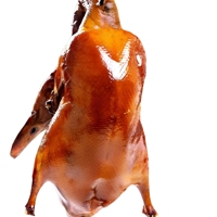 Canard rôti au miel, peau croustillante et saveur délicieuse, prêt à manger, snack de cuisine traditionnelle chinoise, vente chaude