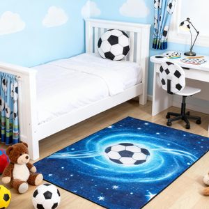 <span class=keywords><strong>Tapis</strong></span> effet cachemire <span class=keywords><strong>pour</strong></span> salon, <span class=keywords><strong>chambre</strong></span>, chevet, canapé, enfants, moderne, motif football, à poils ras, <span class=keywords><strong>tapis</strong></span> décoratif Aera - Product Image 2