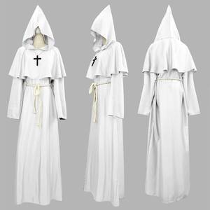 Disfraz Premium de Halloween Medieval para Cosplay, Túnica de Monje, Fraile, Mago, Sacerdote, Traje para Representaciones Escénicas - Product Image 6